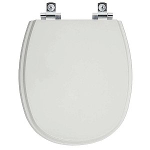 Assento Sanitário Soft Close Alamo Cinza Claro para vaso Santa Clara