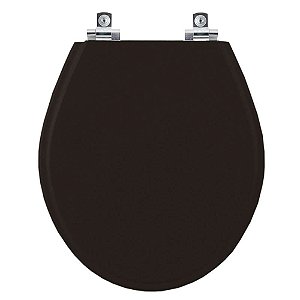 Assento Sanitário com Amortecedor Studio Ébano (Preto) para vaso Deca