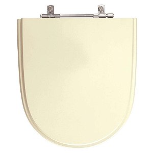 Assento Sanitário Poliéster Mondiale Marfim (Bege) para vaso Celite
