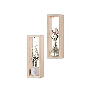 Kit Nicho Decorativo Stella Carvalho para Sala Hall 40x10cm