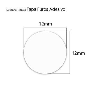 20 Adesivos Tapa Furos Branco para Móveis Marcenaria