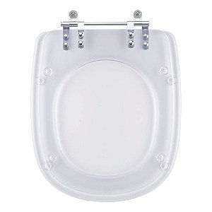 Assento Sanitário Poliéster Paris Transparente para Ideal Standard