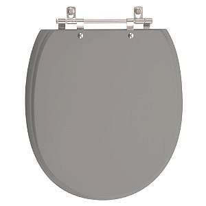 Assento Sanitário De Ville Cinza Vip para vaso Deca