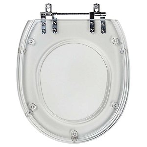 Tampa de Vaso Acrilico Transparente Aspen para bacia Deca 6lpf