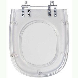 Tampa de Vaso Acrilico Transparente Optima para bacia Sensea 6lpf