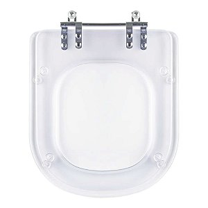 Tampa de Vaso Acrilico Transparente Square para bacia Sanitex 6lpf