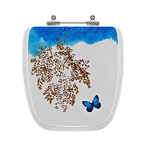 Assento Sanitario Decorado Borboleta Avant Plus para vaso Incepa