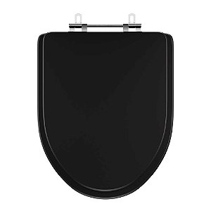 Tampa de Vaso Laqueado Gunna Preto para bacia Eternit 6lpf