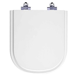 Assento Sanitário Laqueado Soft Close Square Branco para vaso Sanitex 6lpf