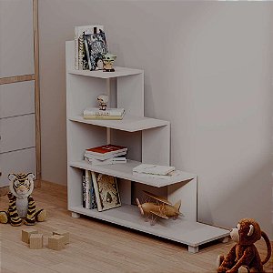 Estante Infantil Organizadora Livreiro Branca para Quarto