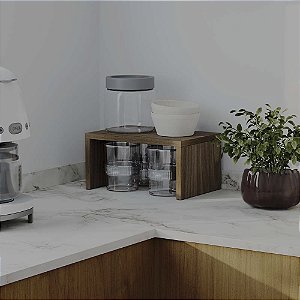 Organizador de Bancada para Cozinha Freijó Multiuso
