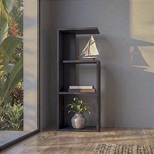 Mesinha Lateral de Apoio Linz Preto Sala Quarto