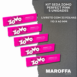 Seda Zomo Perfect Pink Ultrafina 33 folhas (5 Unidades)