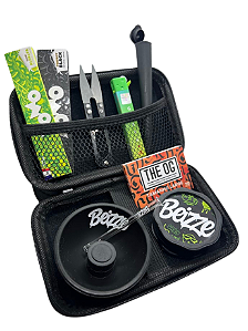 Kit 11 itens tabacaria Beizze Case GG Cuia Piteira Vidro Slick Tabacaria Seda