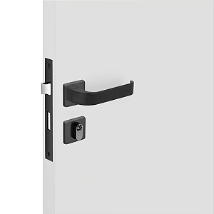 Conjunto de Fechadura | ODIN PP - PINTADO PRETO | EXTERNO