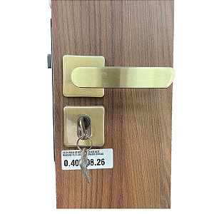 Fechadura Residencial Jade Roseta Quadrada - Externa