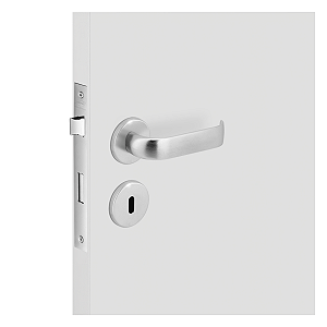 Conjunto de Fechadura | DUNA 3 CA - CROMO ACETINADO | INTERNO