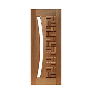 Porta Pivotante Clássica para Vidro em Arco