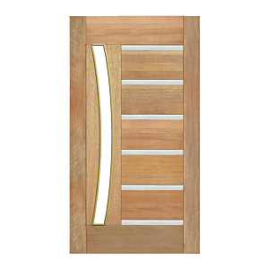 PORTA PIV. BBB FRISO METÁLICO P / VIDRO EM ARCO