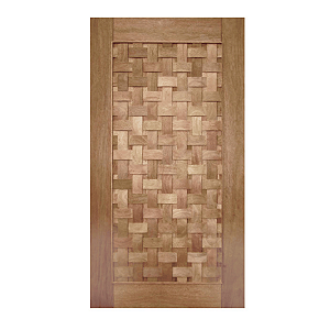 PORTA PIVOTANTE COURO TRANÇADO