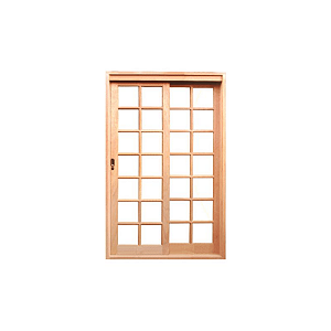 Porta de Correr Quadriculada ou Panorâmica 2 Folhas