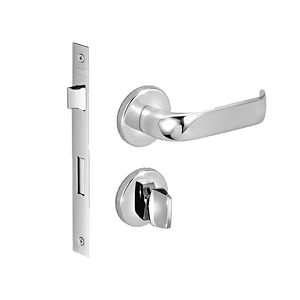 Conjunto de Fechadura | DUNA 3 CROMADO | BANHEIRO