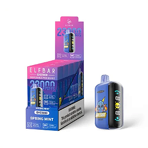 Descartável Elfbar GH - 23000 Puffs - Sabor Spring Mint