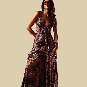 Túnica boho em fluity