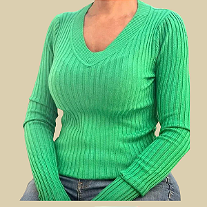 Blusa básica canelada