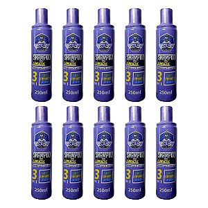 10x Shampoo Para Crescer Barba E Cabelo C/ Monoxidil Santo Barbudo 250ml
