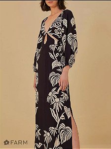 Vestido Longo Tropical Surreal - Farm