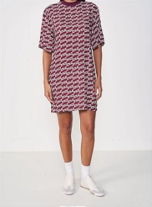 Vestido Comfort Estampado Decote Redondo - CLC