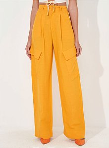 Calça Alfaiataria Cargo de Linho - Colcci