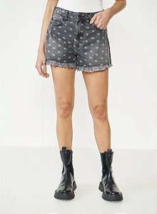 Short Jeans Indigo Preto Jade - Colcci