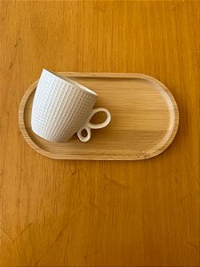 Xícara de café com pires de Lanche