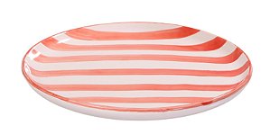 PRATO LISTRAS VERMELHAS GRANDE