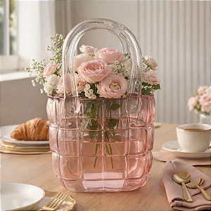 Vaso de Vidro Bolsa 22x15