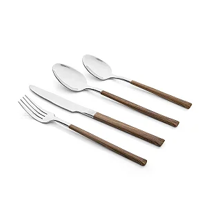 Conjunto de Talheres Copa e Cia 16 Peças Garbo Montana Silver