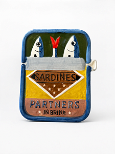 Vaso cerâmica Sardine