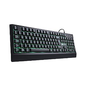 Teclado Gamer Defender Vinik USB Multimídia Preto LED 7 cores