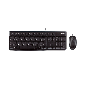Teclado e Mouse combo com fio USB MK120 – Logitech