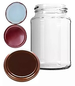 10 Potes de vidro de conservas 600ml com tampa metálica