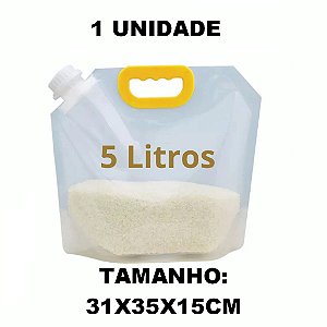 Saco Organizador para Alimentos com rosca hermético 5L