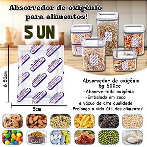 Absorvedor de Oxigênio 600cc c/ 5un