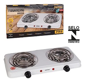 Fogão Elétrico Portátil Mesa 2000w 127v 2 Bocas AR0540
