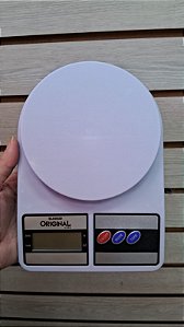 Balança digital portátil 10kg branca