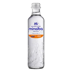 MINALBA AGUA PREMIUM C/GAS GFA VDR 300ML - UND
