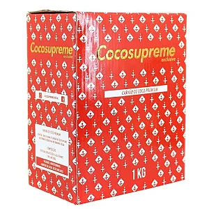 BRIQUETE DE CARVAO VEGETAL COCOSUPREME CX 1KG