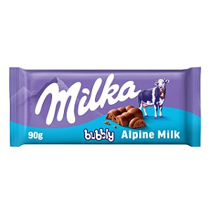 MILKA CHOCOLATE AO LEITE BUBBLY MILK 90G