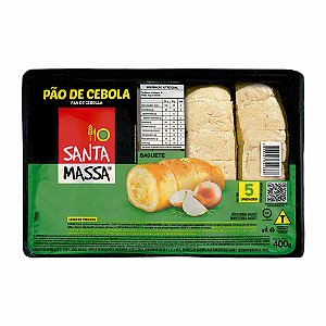 PAO DE ALHO CEBOLA SANTA MASSA 400G